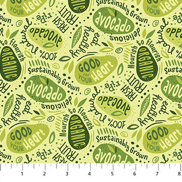 Avocado Love Words Chartreuse