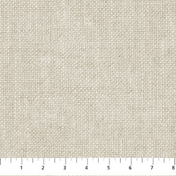 White Linen Christmas Woven Beige