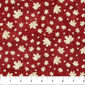 Tartan Traditions of Canada Maple Leaves Red