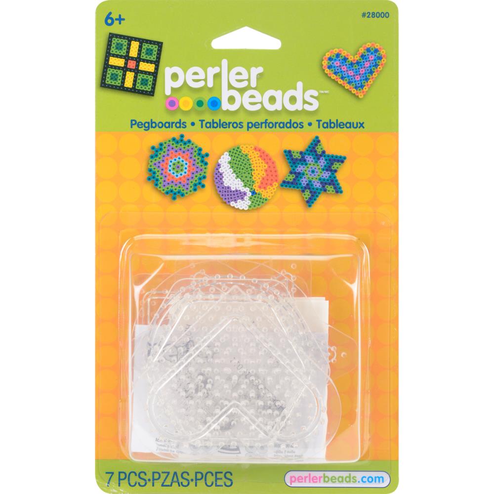 Perler Classic Small Basic Shapes Pegboards 5pk (5490776899749)