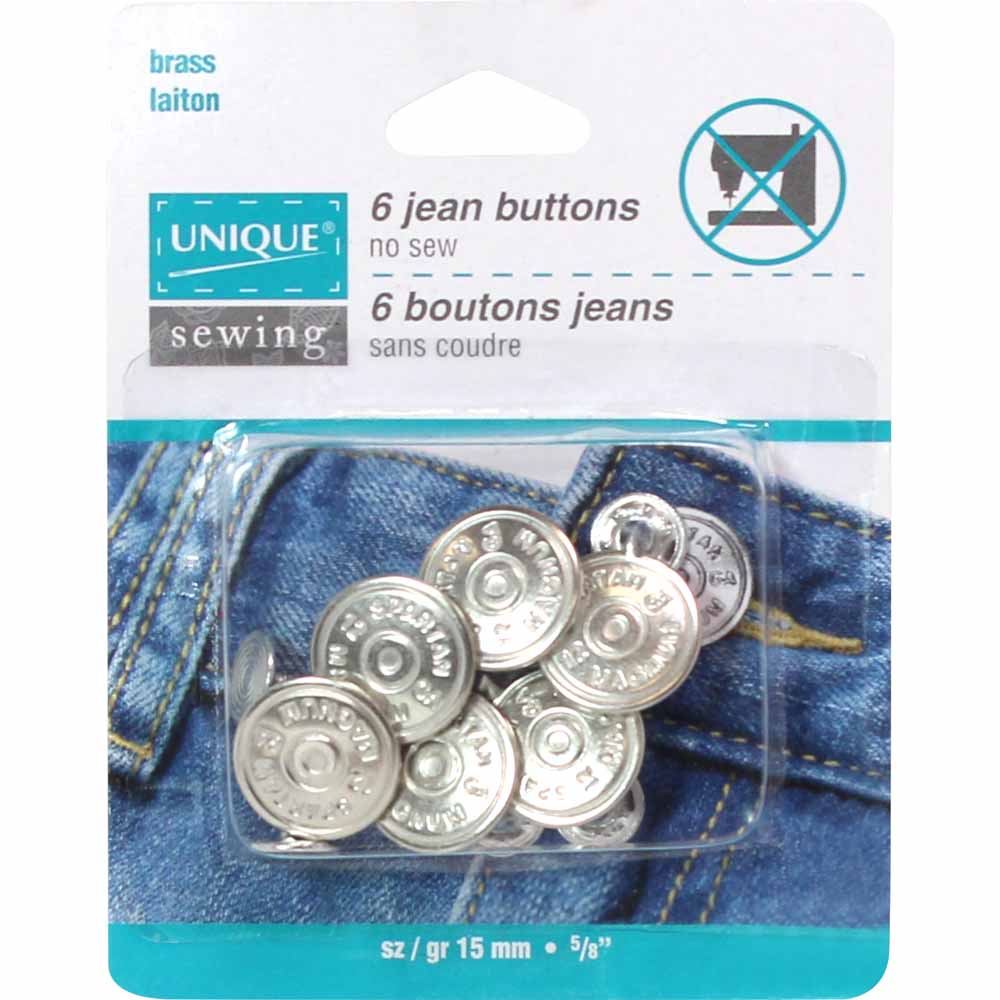 15mm Jean Buttons 6ct (6675864518821)