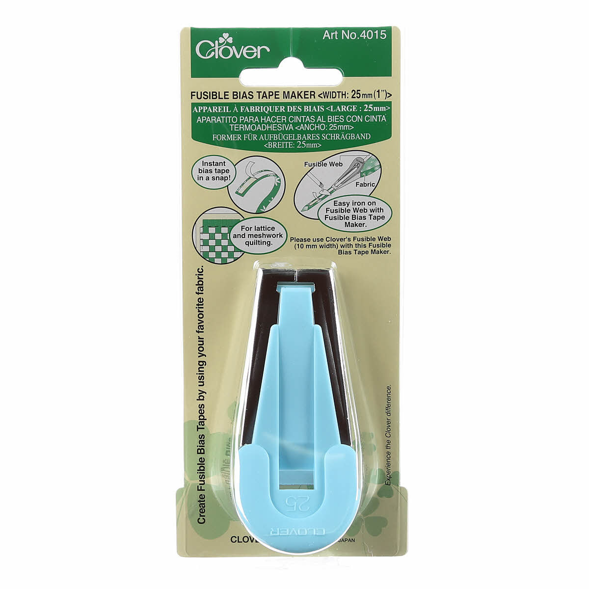 CLOVER Needlecraft 25mm Fusible Bias Tape Maker (4923062681645)