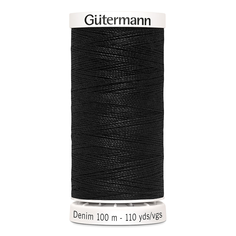 Gütermann 100m Jean Thread 10 Black (5520676061349)