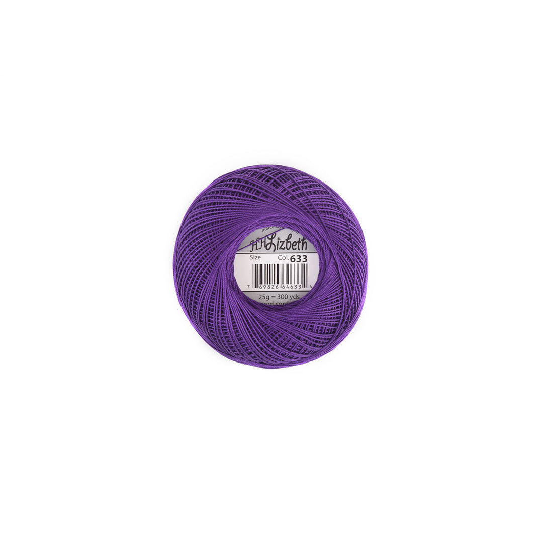 Lizbeth 100% Egyptian Cotton cordonnet thread Purple Dark (4677202575405)