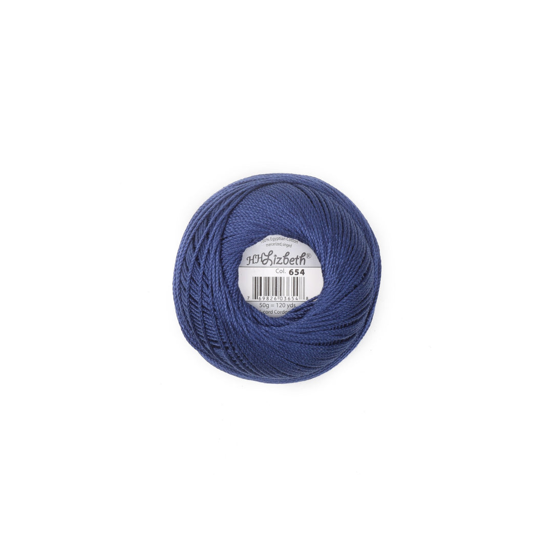 Lizbeth 100% Egyptian Cotton cordonnet thread Navy Blue (4680737849389)