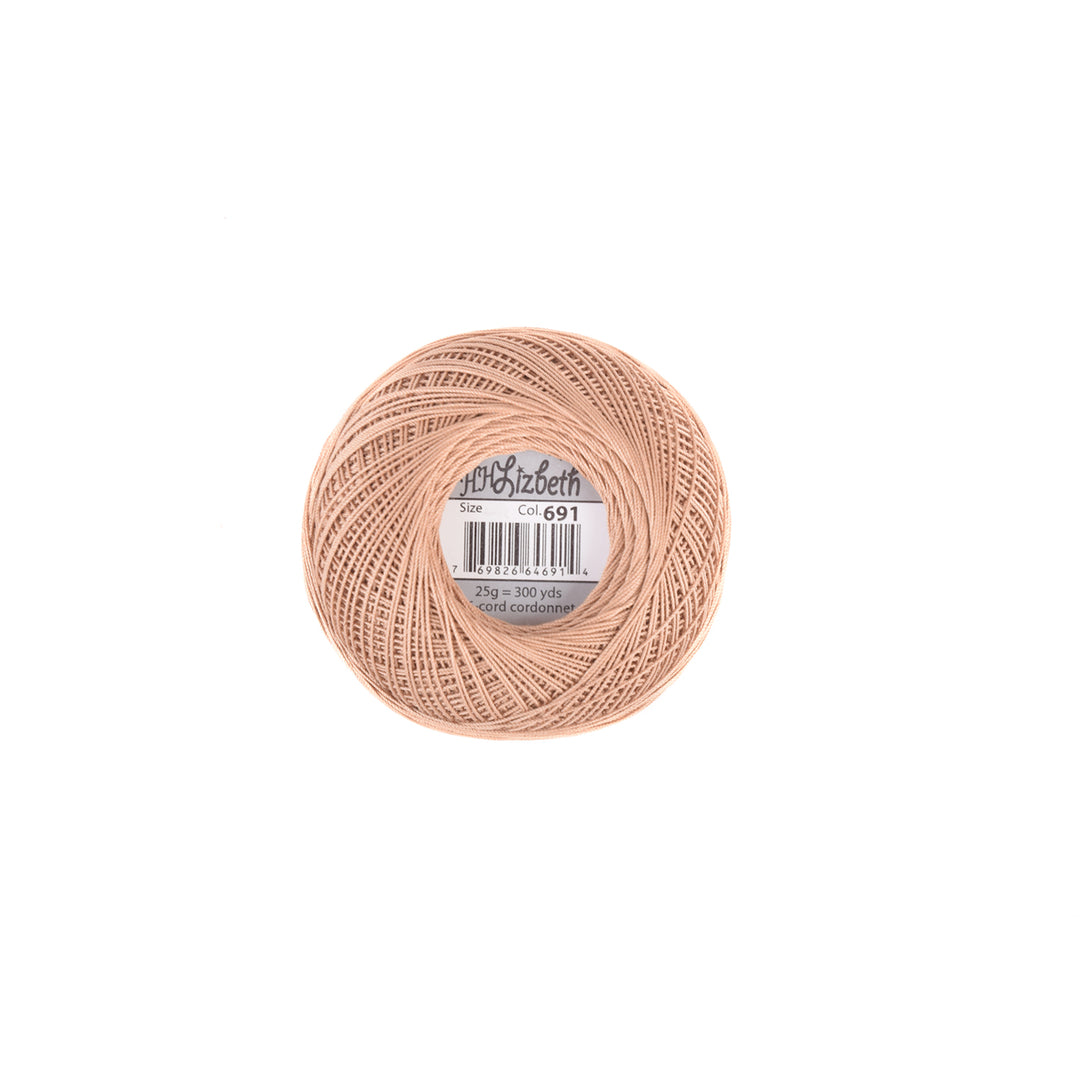 Lizbeth 100% Egyptian Cotton cordonnet thread Mocha Brown Medium (4676305846317)