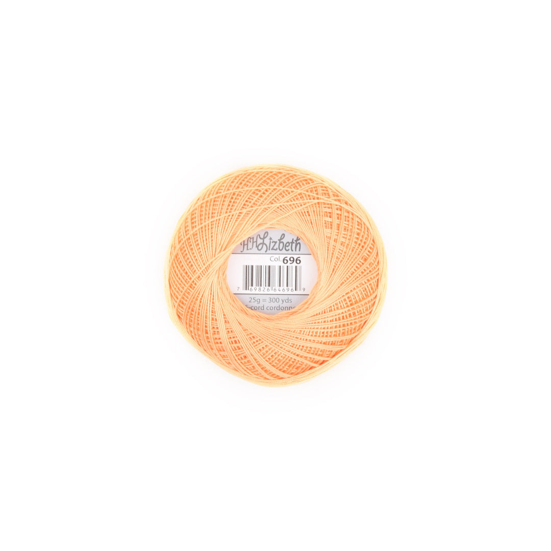 Lizbeth Cordonnet Cotton Thread Autumn Orange 696 (4677359173677)