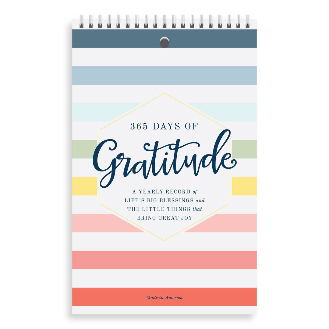 Yearly Gratitude Journal Joyful Stripes