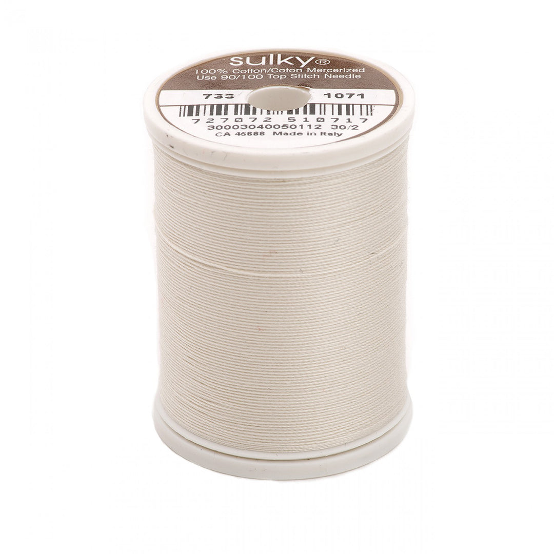 SULKY 30wt Cotton Embroidery Thread 1071 Off White (5244737585317)