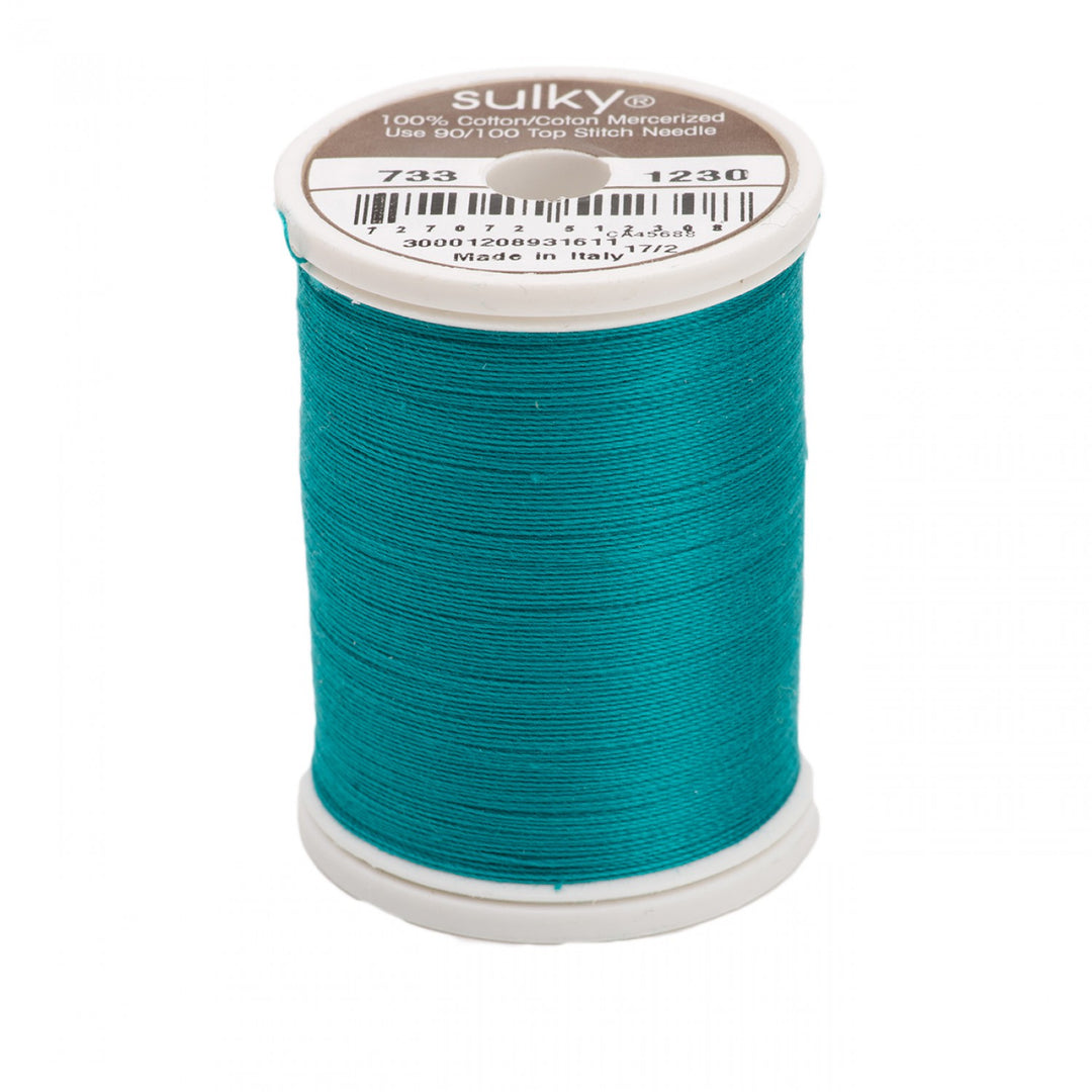 SULKY 30wt Cotton Embroidery Thread 1230 Dk Teal (5245791600805)