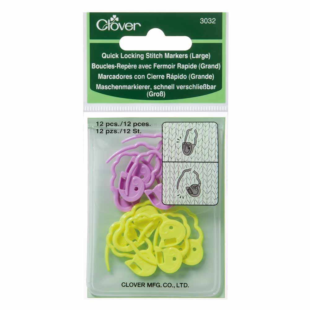 Quick Locking Stitch Markers 12pc Large (423254720552)