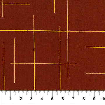 Banyan Batik Color Blocking Quilt Cotton Fabric Karen Gibbs Brown Yellow Lines (3945808887853)