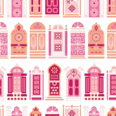 Moroccan Nights Moroccan Doors Pink (5026113191981)