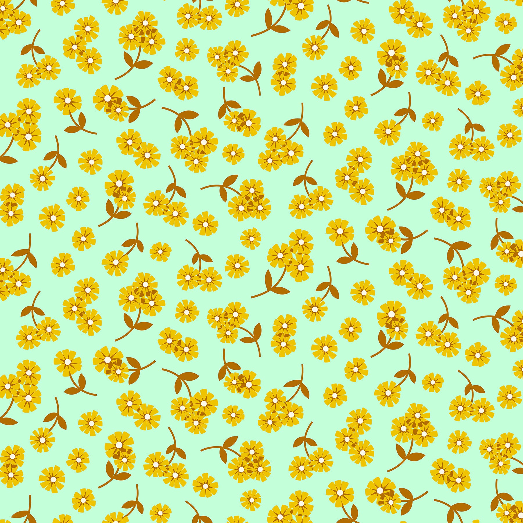 Butterscotch Retro Floral Mint (4118106800173)