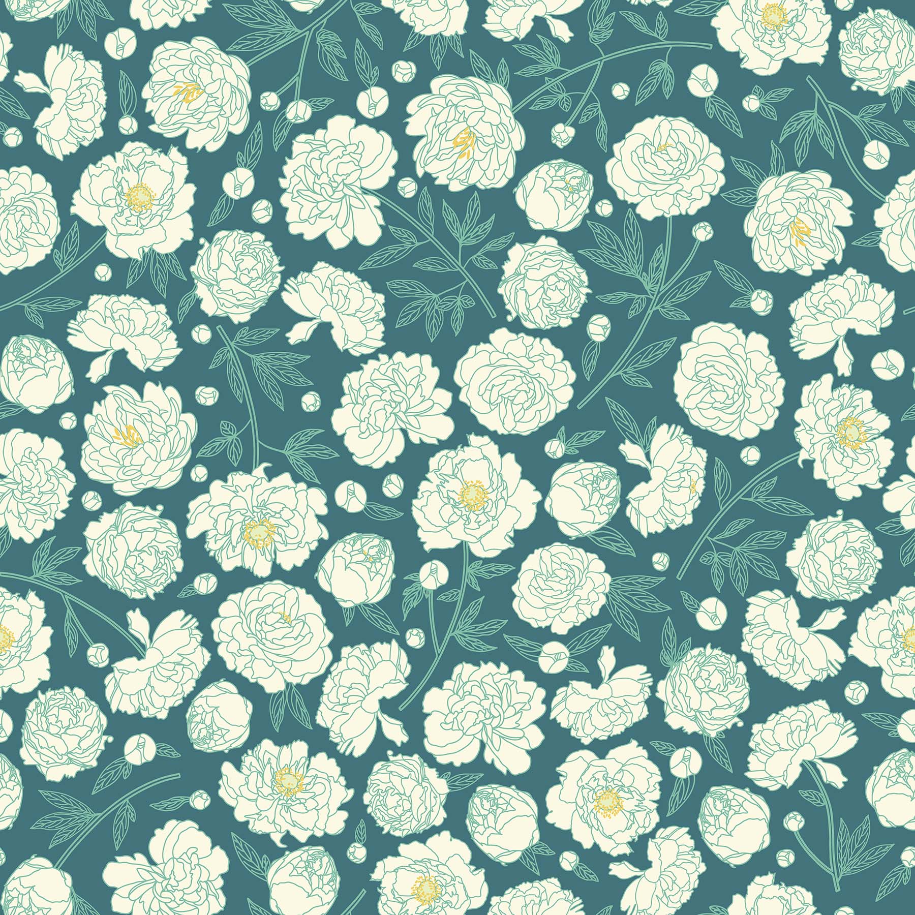 Primavera Roses Med Teal (5418759258277)