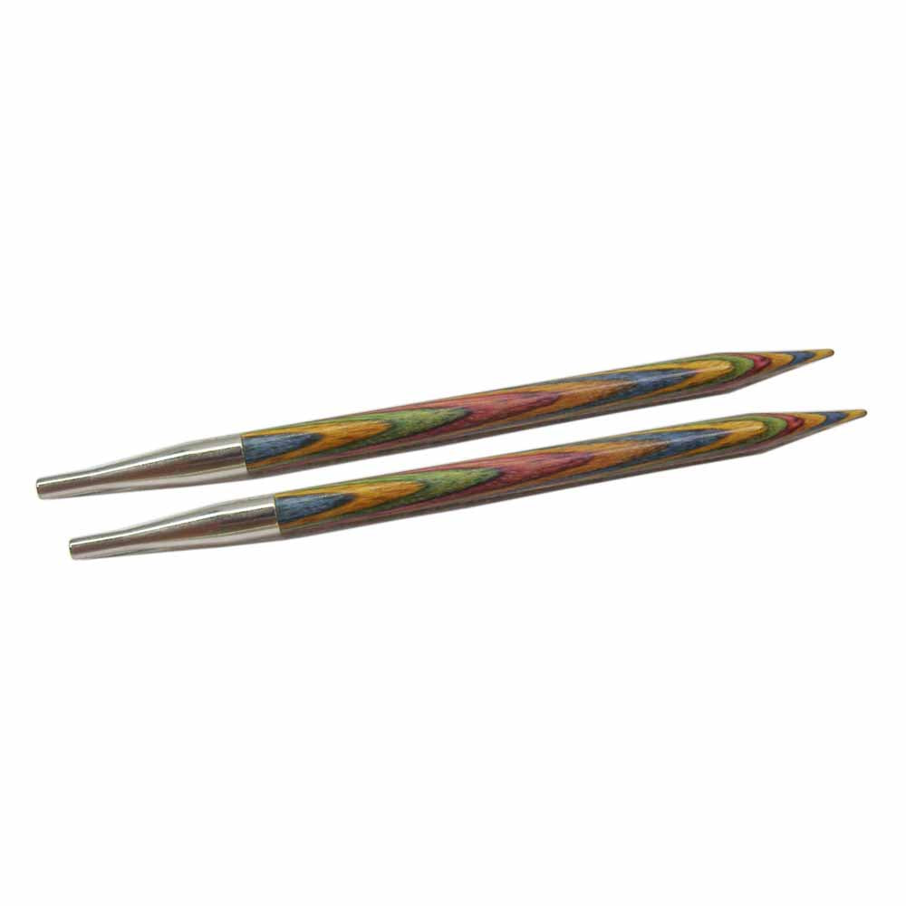 5in. Rainbow Wood Interchangeable Circular Needle Tips 6.50mm