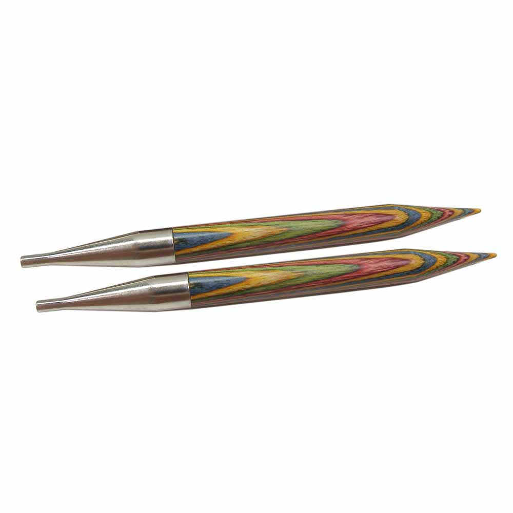 5in Rainbow Wood Interchangeable Circular Needle Tips (4120606343213)