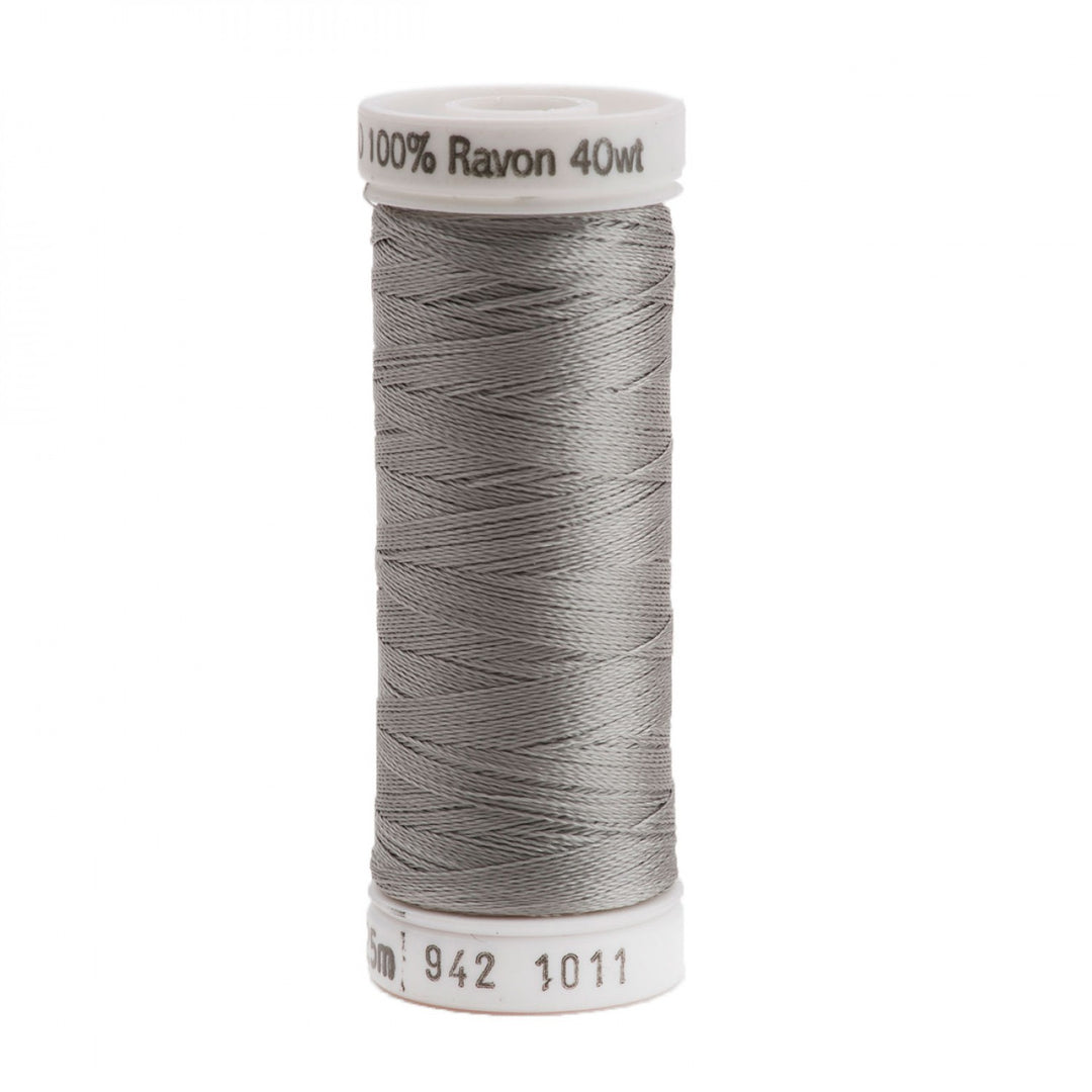 225m 40wt Rayon Embroidery Thread 1011 Steel Grey (3829364916269)