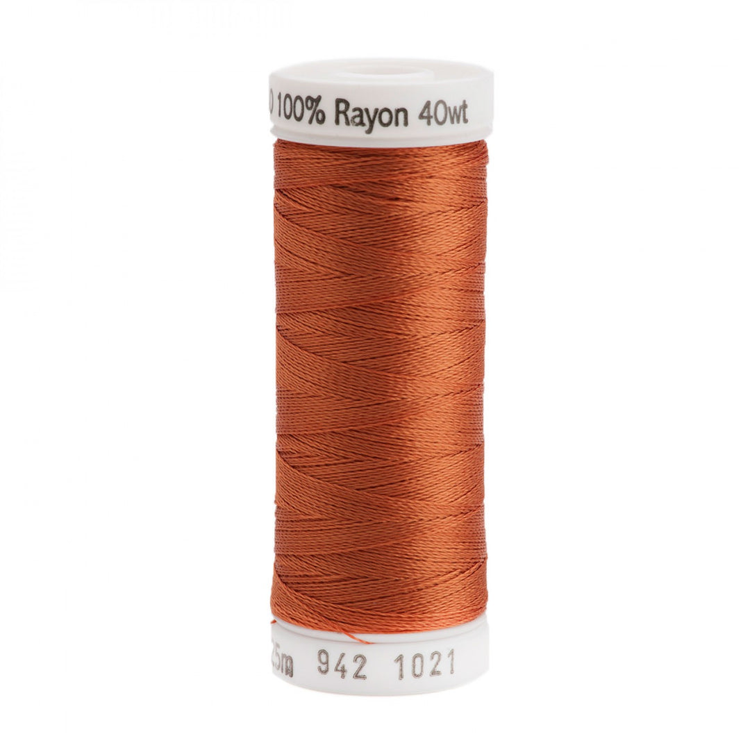 225m 40wt Rayon Embroidery Thread 1021 Maple (4814207451181)