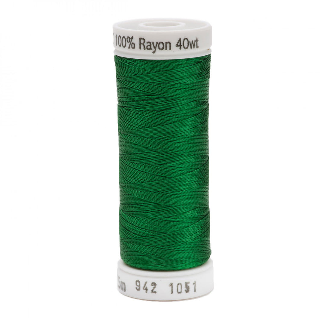 225m 40wt Rayon Embroidery Thread 1051 Christmas Green (3884436029485)