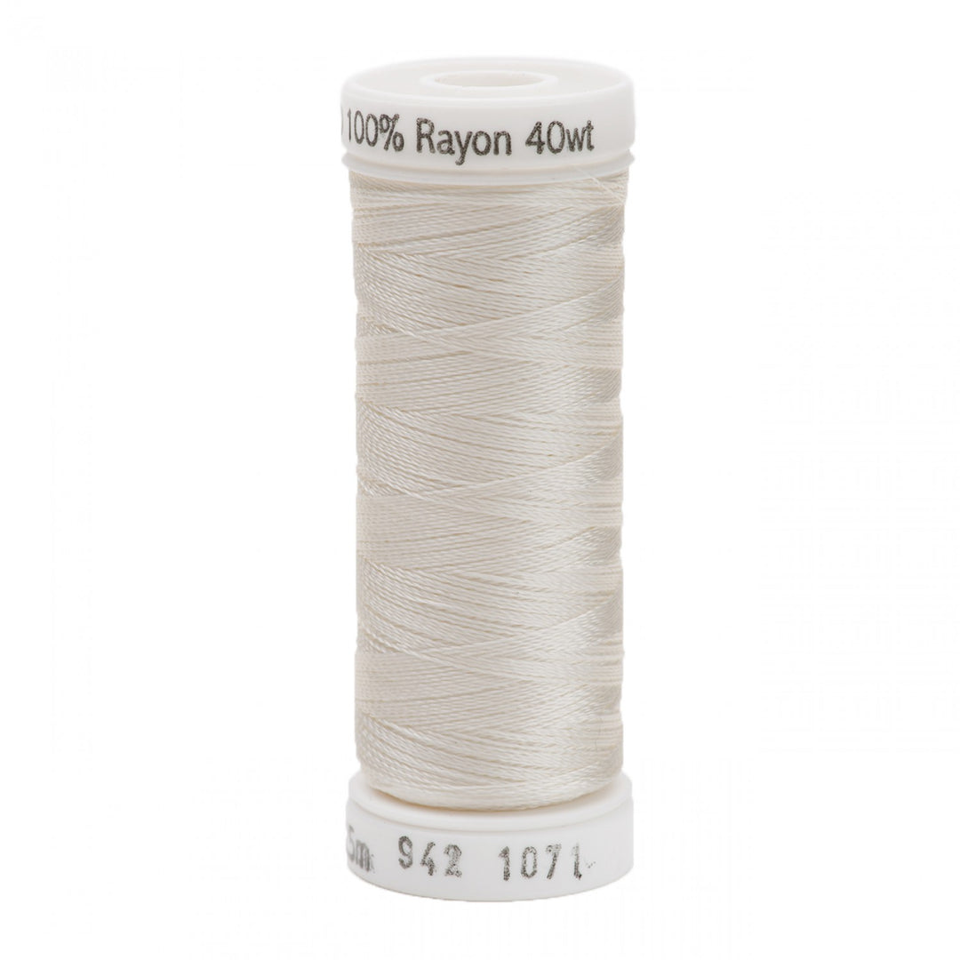 225m 40wt Rayon Embroidery Thread 1071 Off-White (4202146168877)