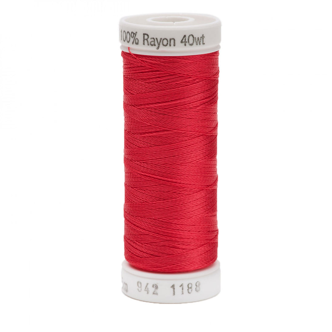 225m 40wt Rayon Embroidery Thread 1188 Red Geranium (4202149511213)