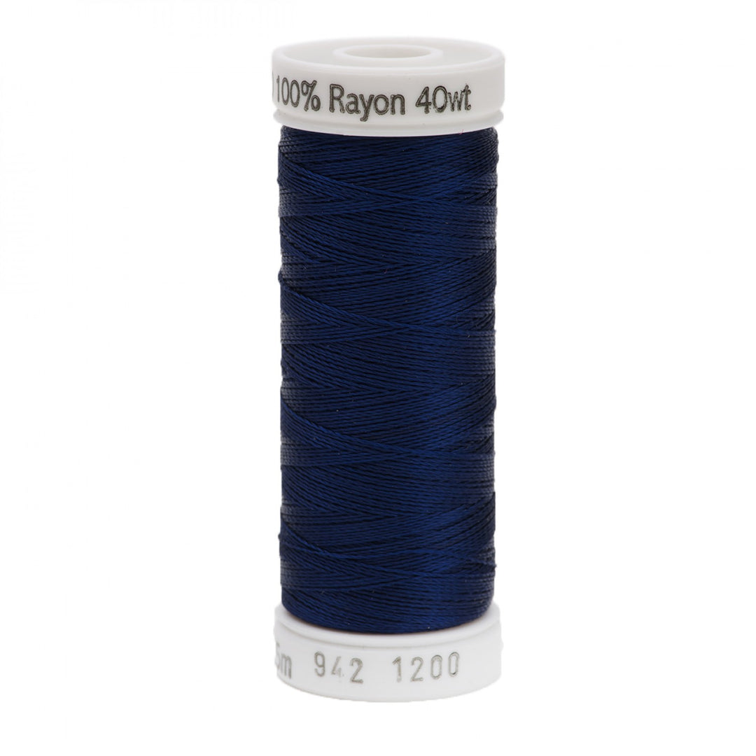 225m 40wt Rayon Embroidery Thread 1200 Med Dk Navy (3884437143597)