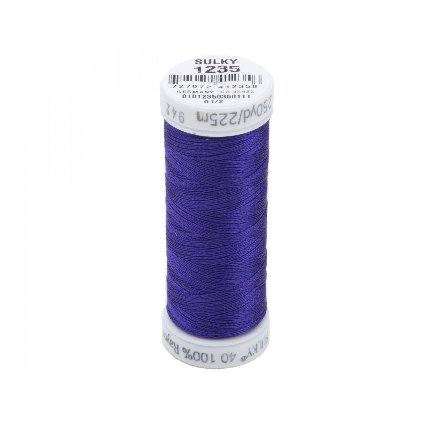 225m 40wt Rayon Embroidery Thread 1235 Deep Purple (4497801838637)