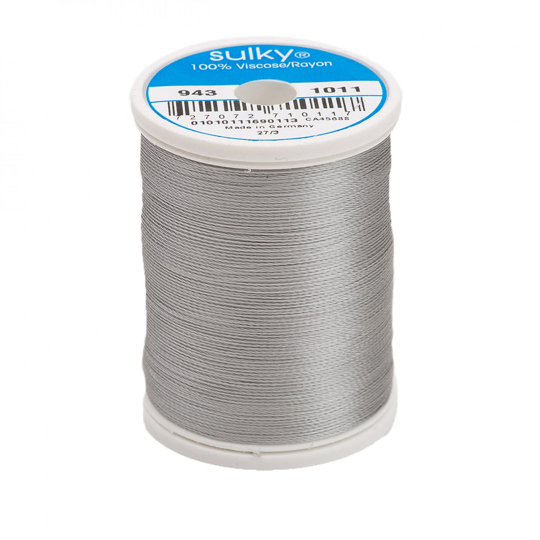 776m 40wt Rayon Thread 1011 Steel Grey (4814230192173)