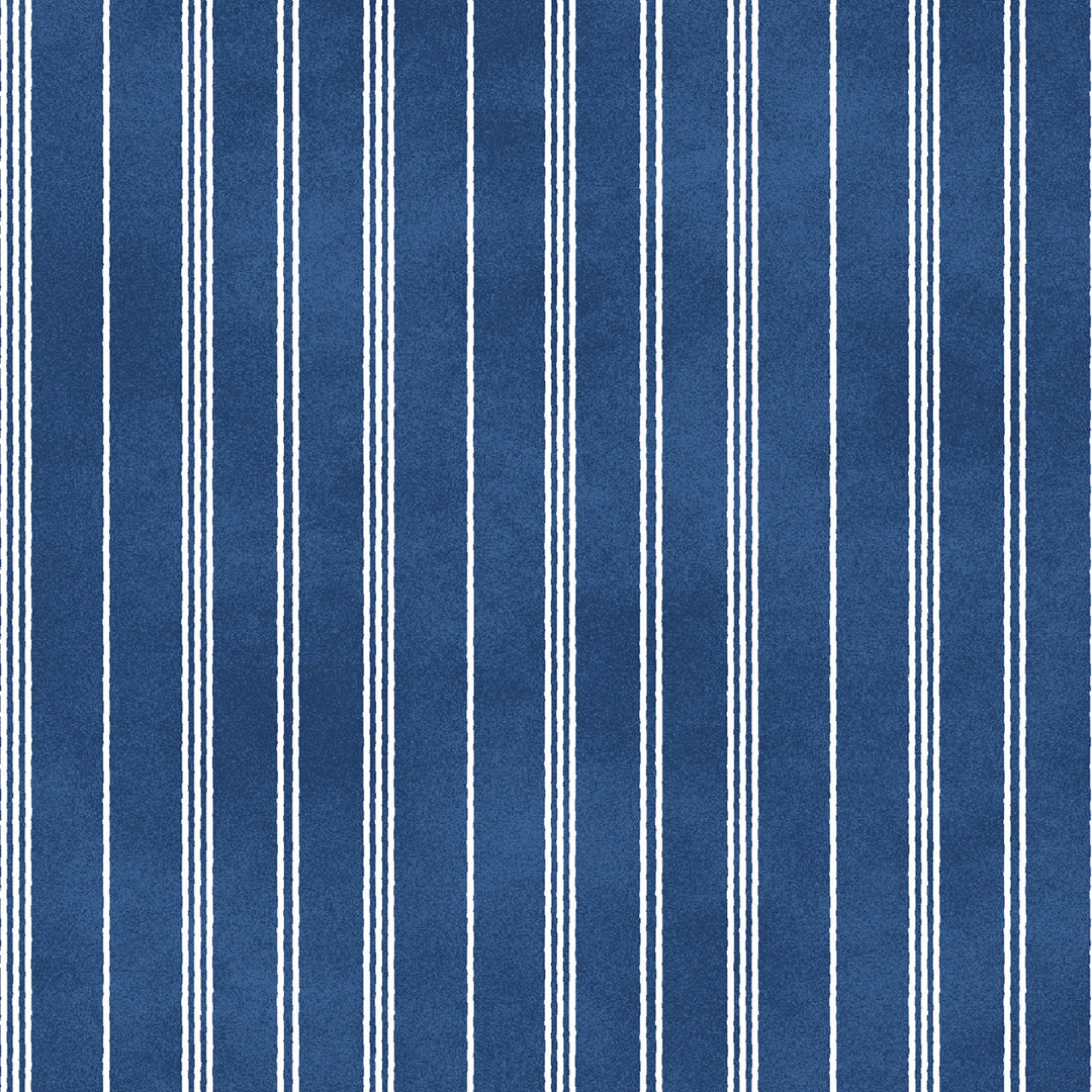 Turtle Bay Navy Stripe Quilt Fabric by Maywood Studio (5243490304165)