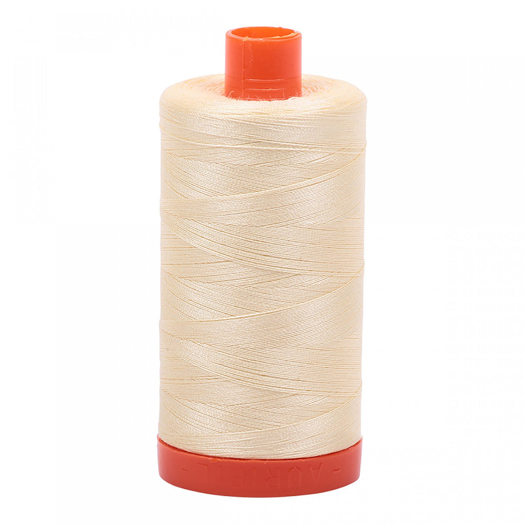 Aurifil 50wt Mako Cotton Quilting Thread 2110 Lt Lemon (1546251894829)