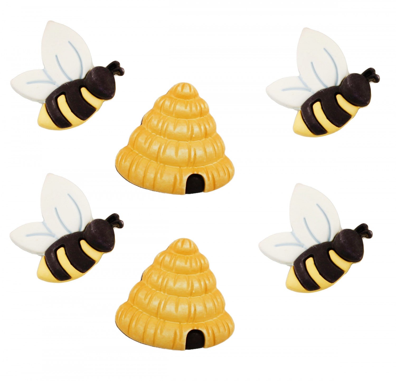 Bee-themed Craft and Sewing Buttons