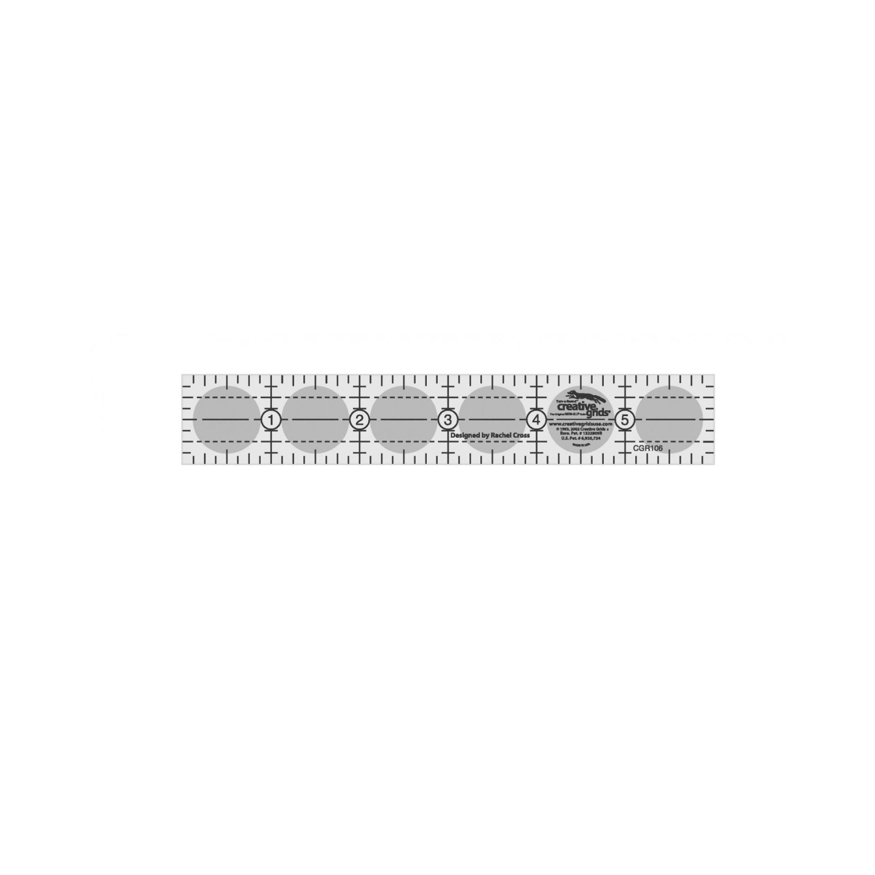 1in. x 6in. Non-Slip Quilt Ruler (716324929581)