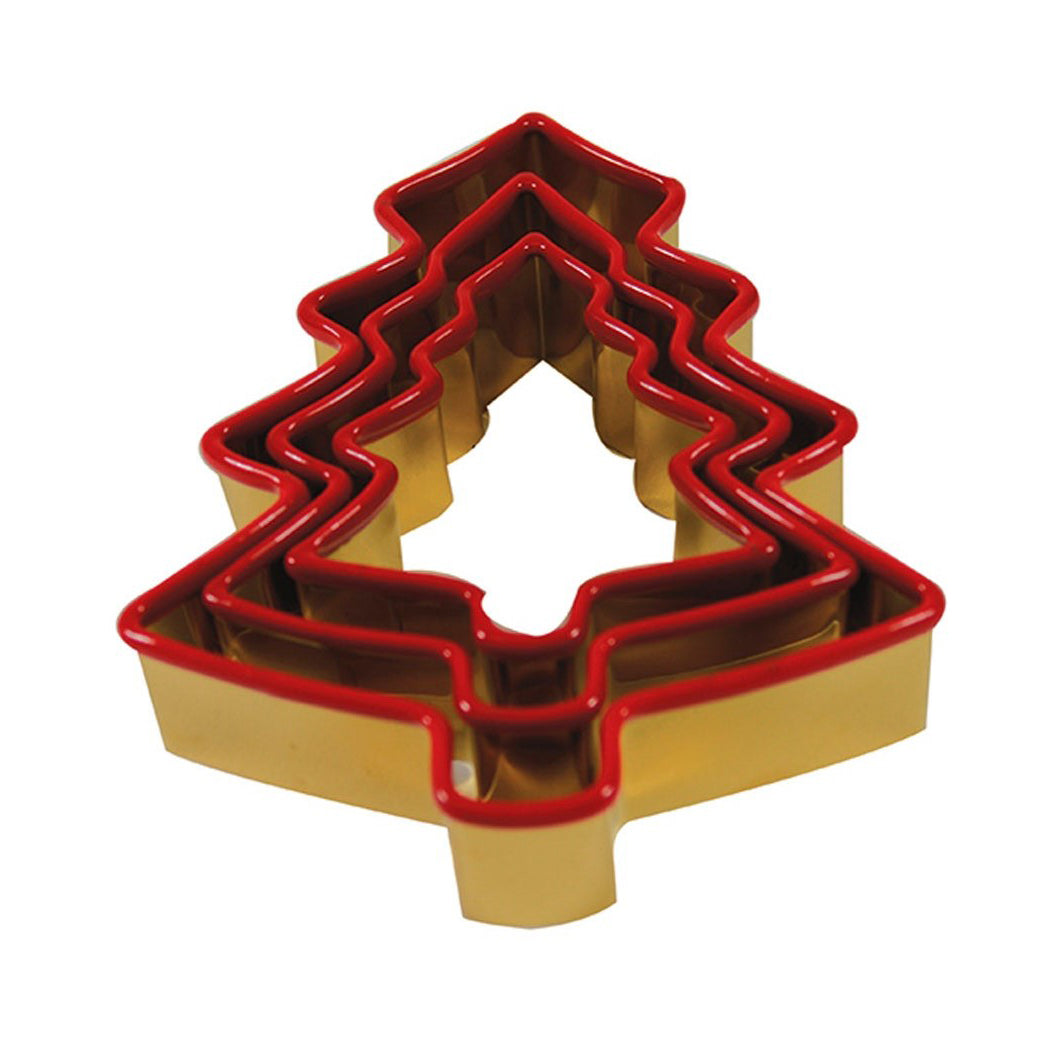 Cookie Cutter Antique Gold Red Christmas Tree (1448716763181)