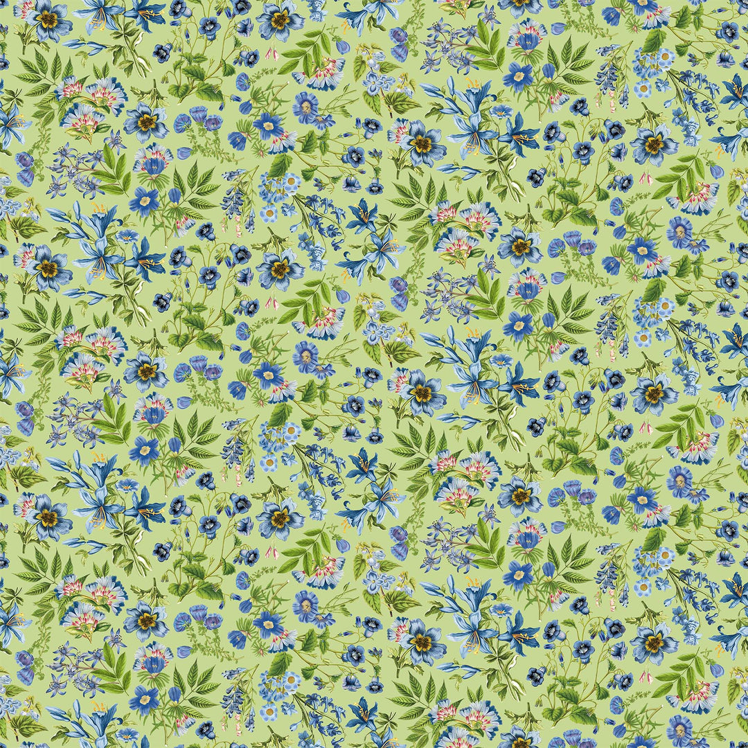 Something Blue Small Floral Green
