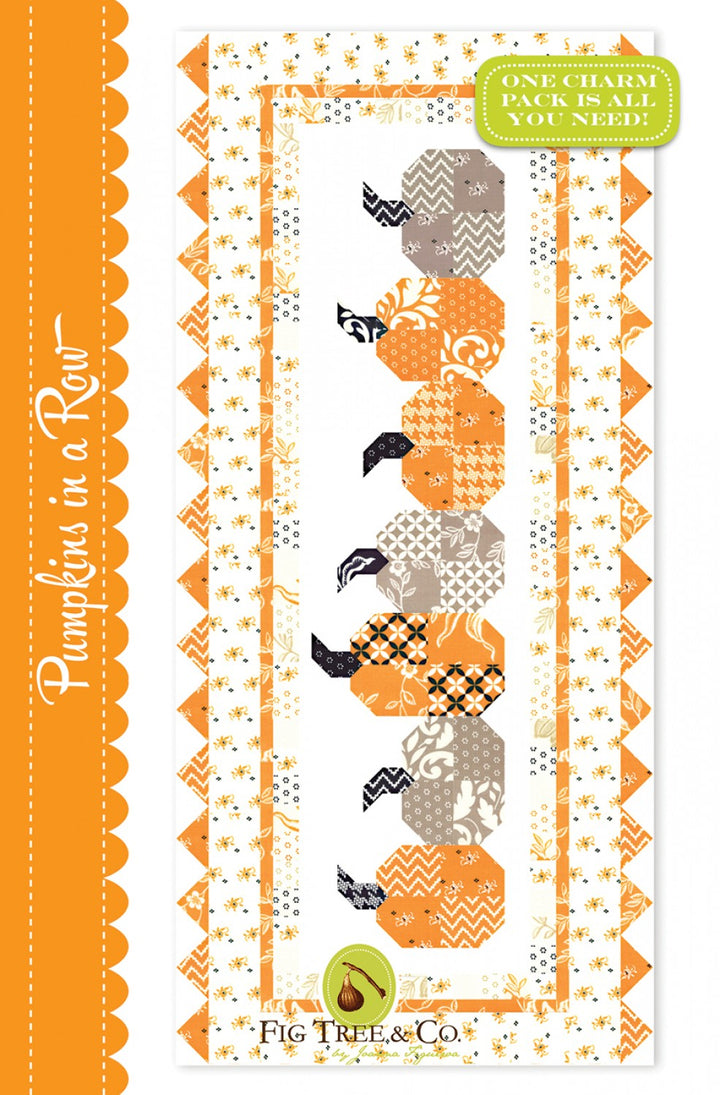 Pumpkins In A Row Quilt Pattern