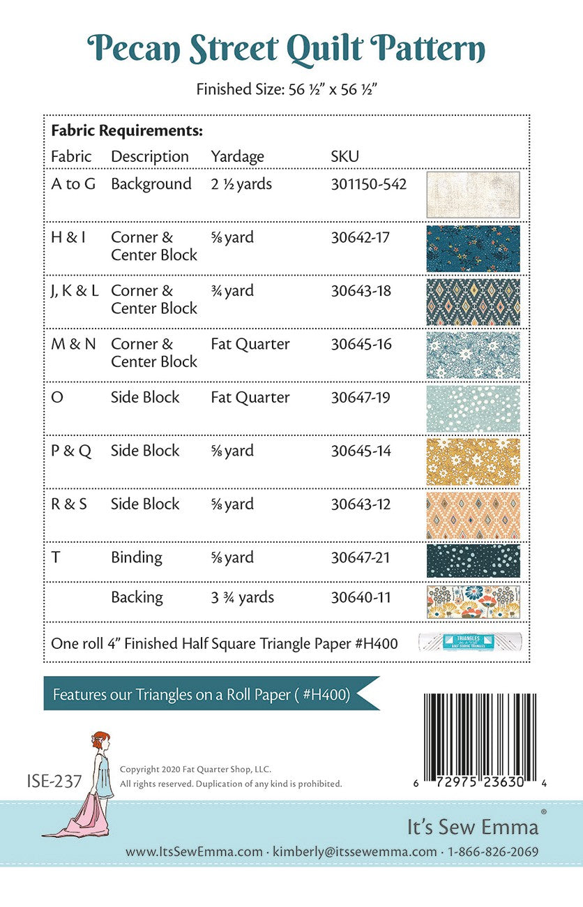 Pecan Street Quilt Pattern (5486676639909)