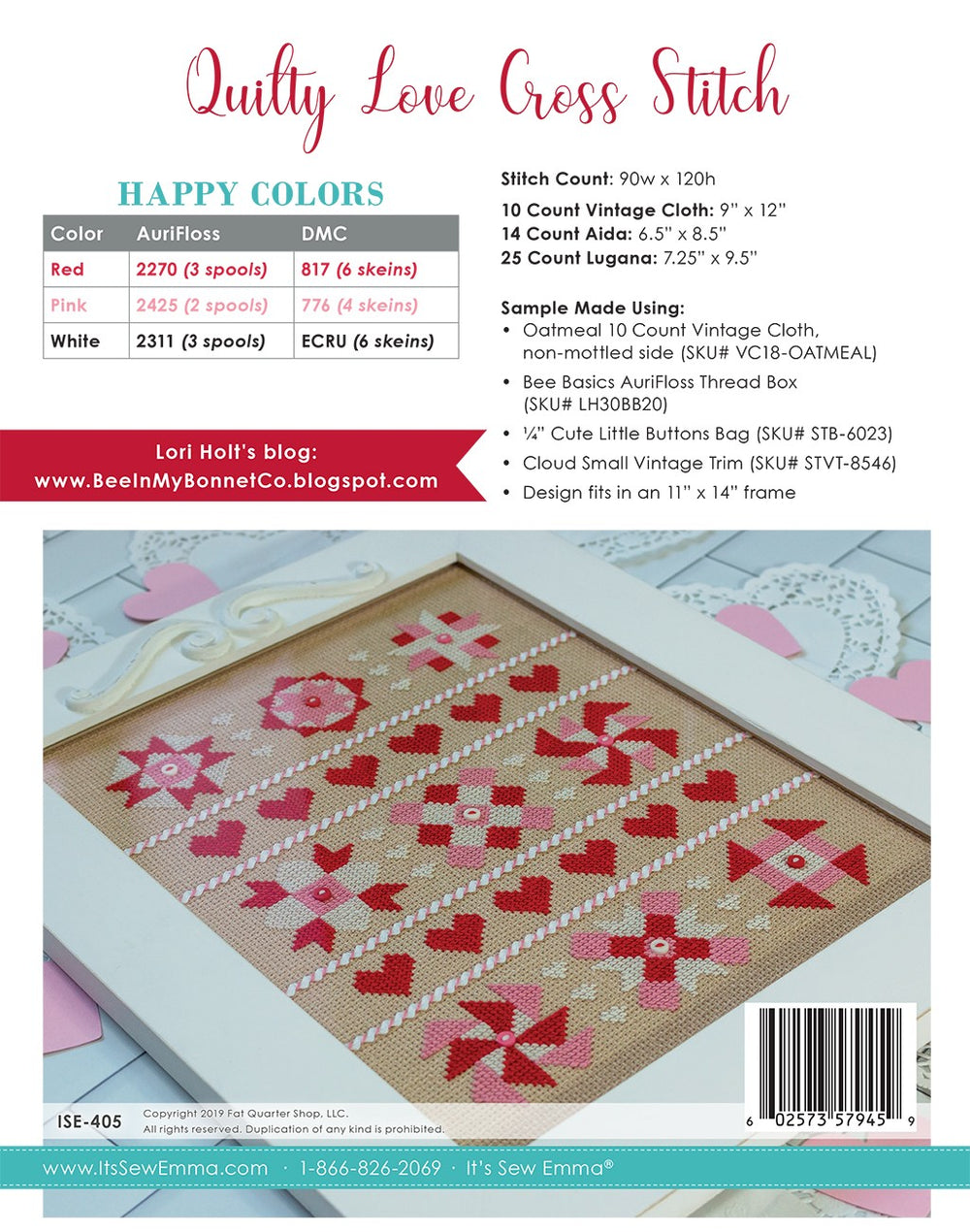 Quilty Love Counted Cross Stitch Pattern (4498611699757)