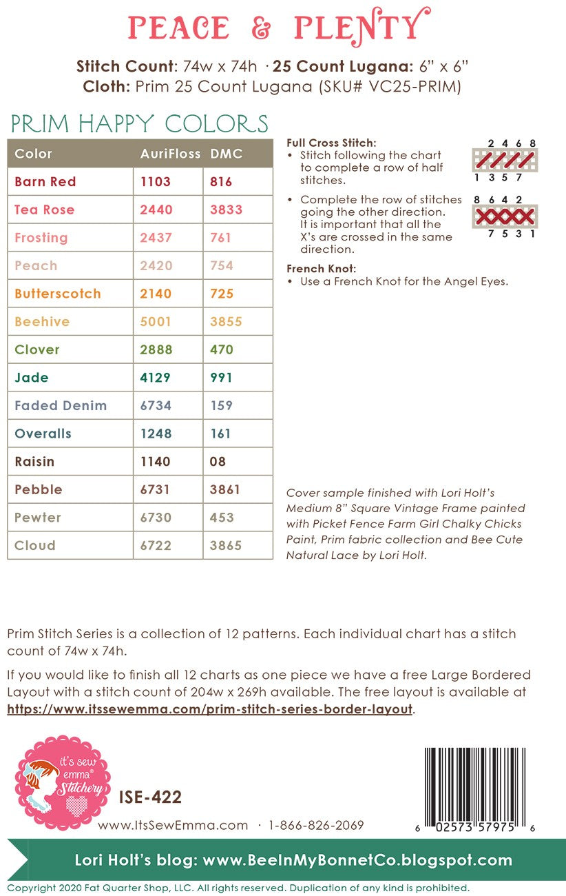 Prim Stitch Series #03 Peace & Plenty (5490066849957)