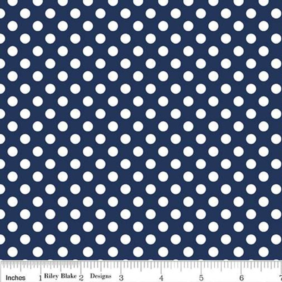 RBD Knit Basics Knit Jersey Small Dot Navy (4901838028845)