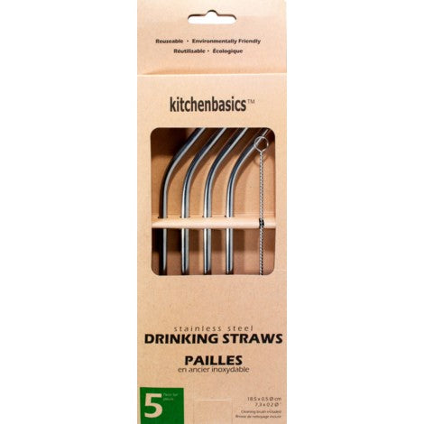 Stainless Steel Straws Kitchen Basics Reusable Environmentally Friendly (1510383157293)