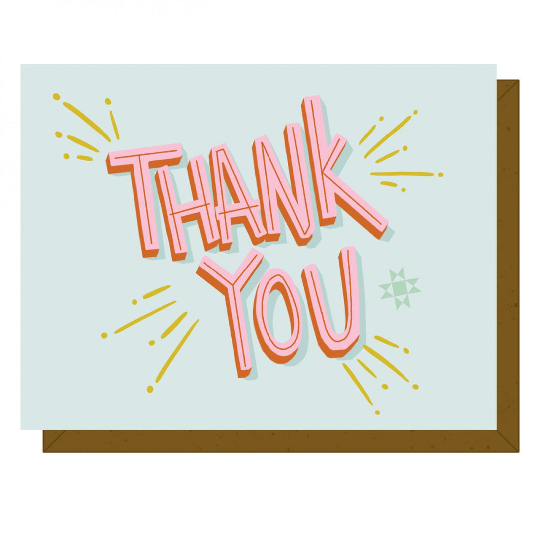 Firework Thank You Note Card