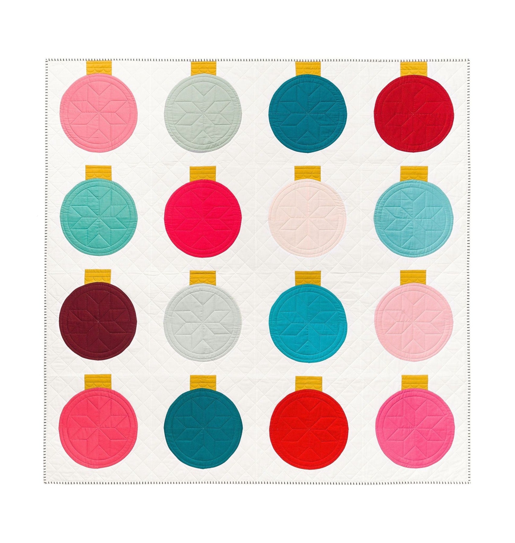 Retro Ornaments Quilt Pattern (4497721425965)