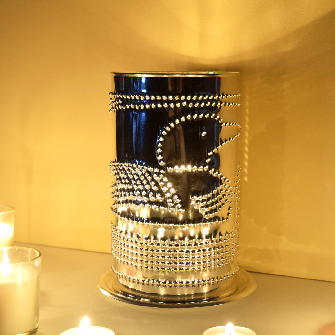 Hand-punched tin candle shade (417182515240)