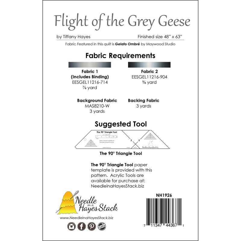 Flight of the Grey Geese Quilt Pattern (4884838547501)