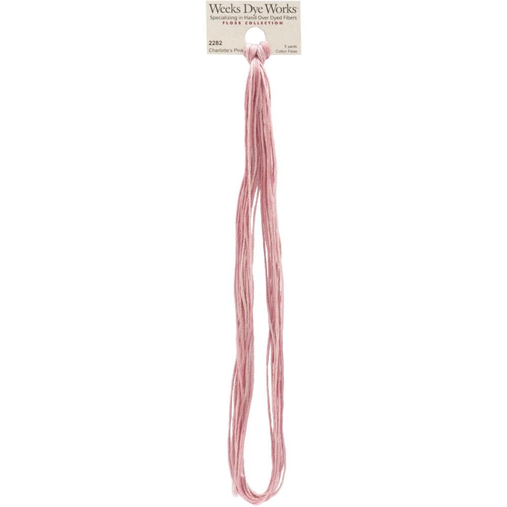 Weeks Dye Works 6-Strand Over-Dyed Embroidery Floss 2282 Charlotte's Pink