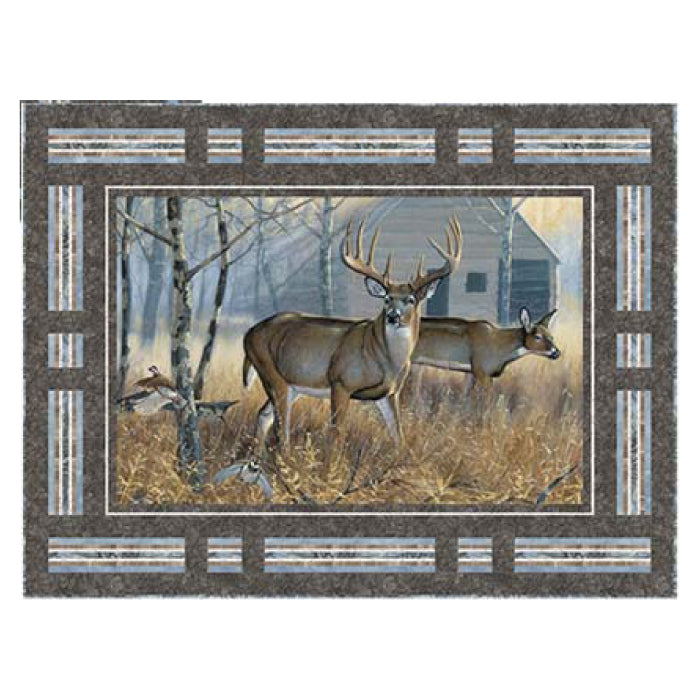 Simply Framed Whitetails Wall Quilt Kit