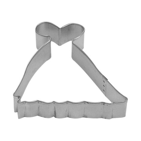 Tin Cookie Cutter Princess Gown 9cm 3.5in (1510368378925)