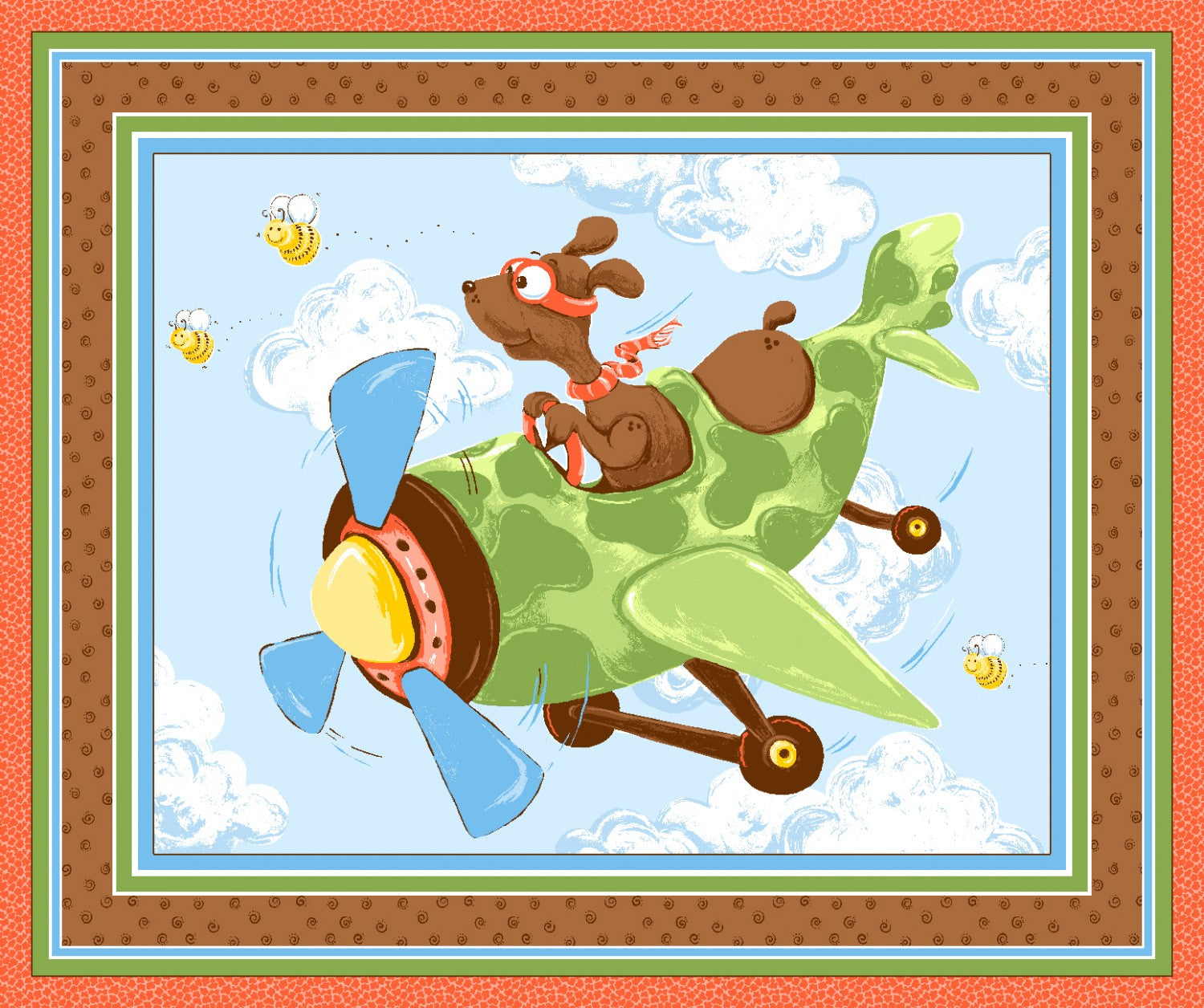 Zig the Flying Ace Playmat Panel (4702792712237)