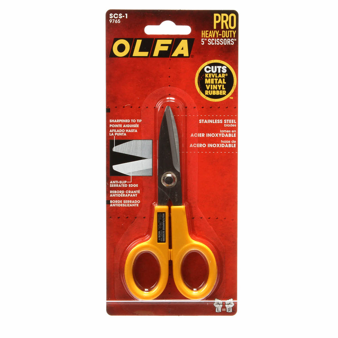 OLFA Heavy-Duty 5in. Quilting and Utility Scissors (4971658903597)